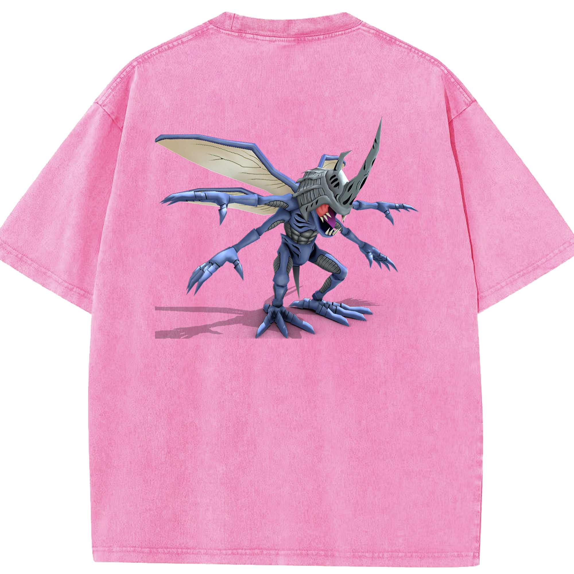 （画像用） Digimon デジタルモンスター/デジモン 綿100% ヴィンテージ風 半袖Tシャツ（背面プリント）